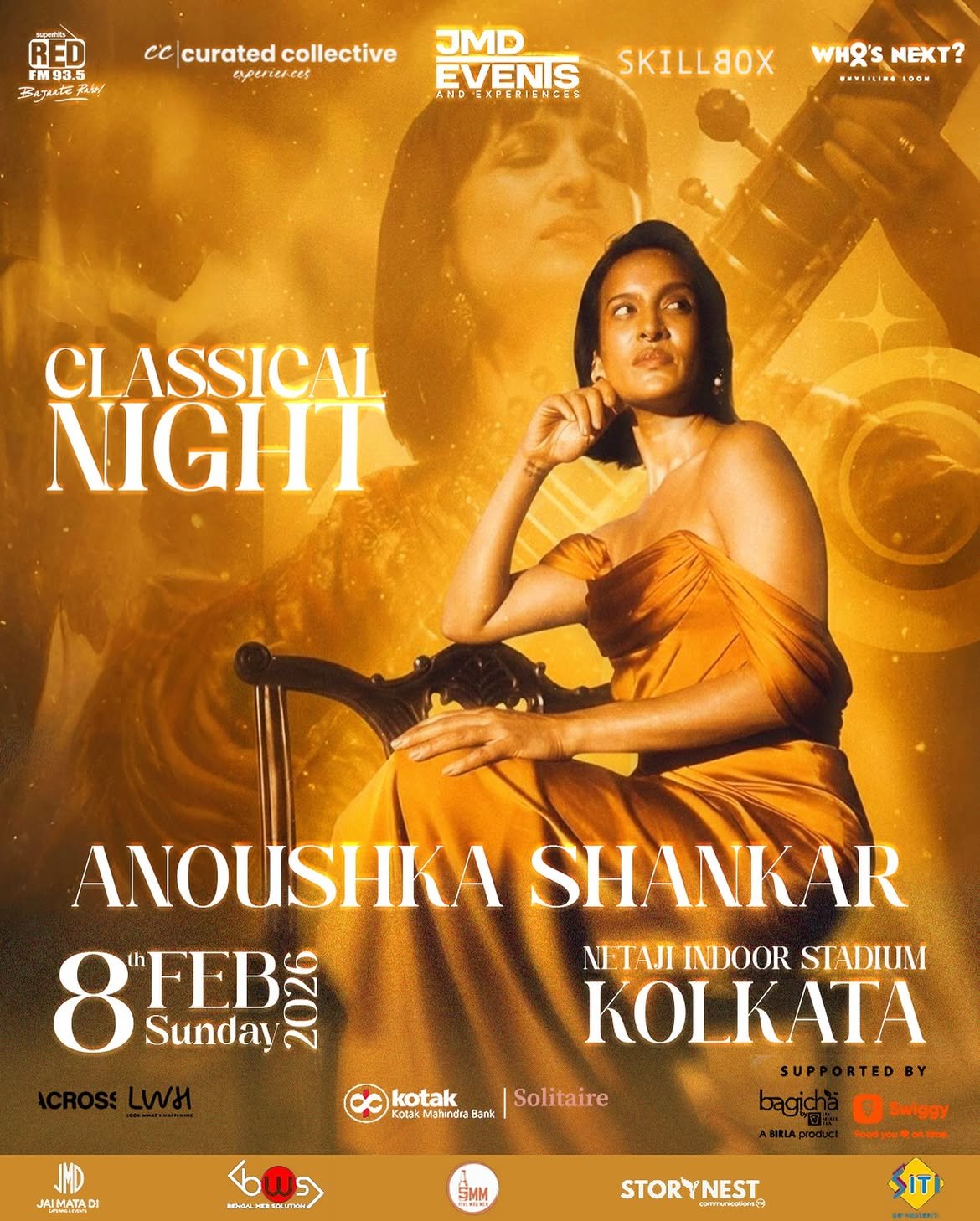 Classical Night featuring Anoushka Shankar — Netaji Indoor Stadium, Kolkata